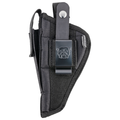 Bulldog Cases Belt Clip Holster Right Hand Most Standard Semi-Auto Pistols with 2" - 5" Barrel Nylon Black Large