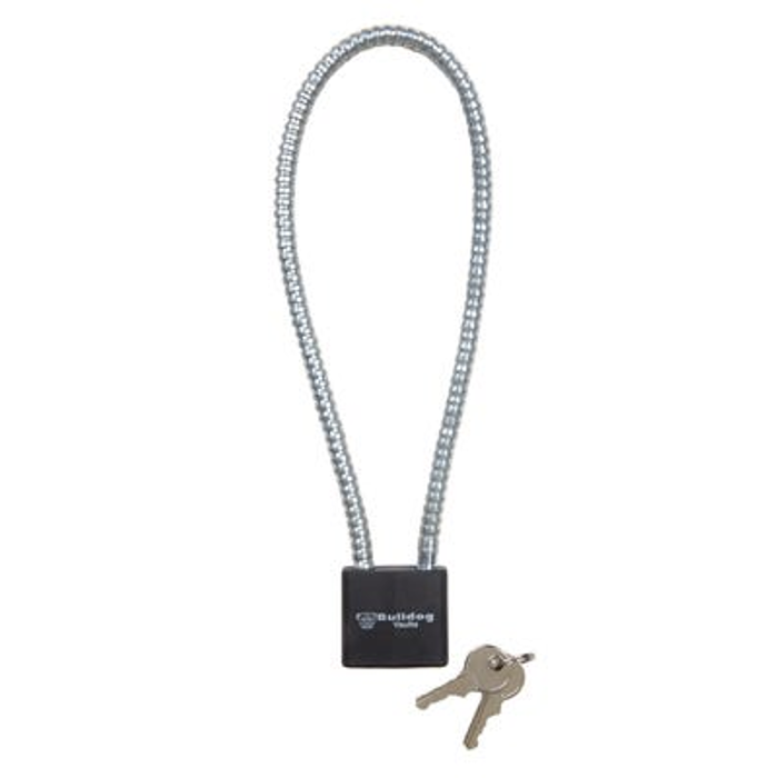 Bulldog Cases Cable Breech Lock with Key Lock Black