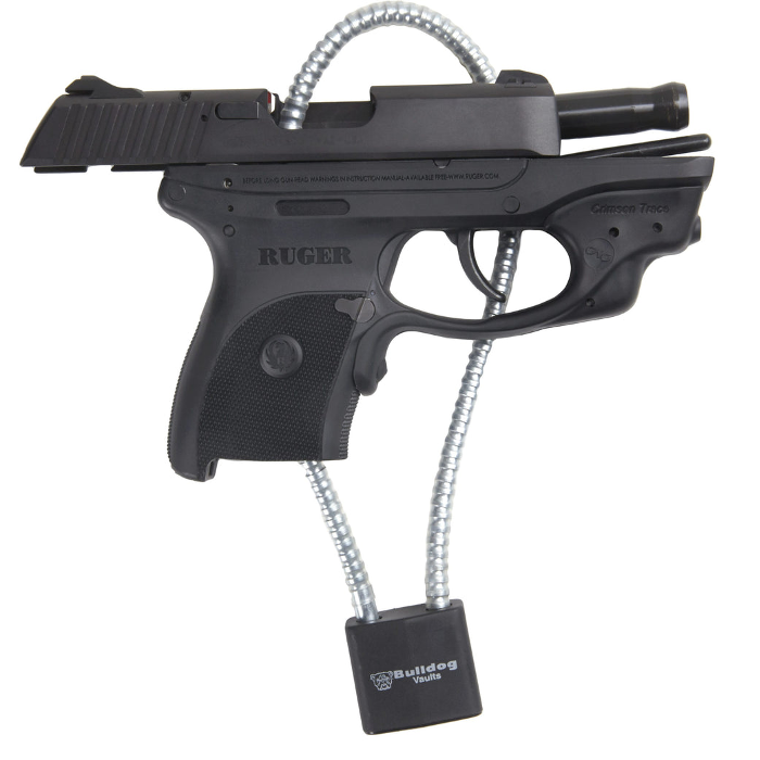 Bulldog Cases Cable Breech Lock with Key Lock Black