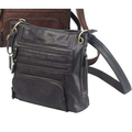 Bulldog Cases Cross Body  Purse with Holster Ambidextrous Most Small Pistols & Revolvers Leather Black Large
