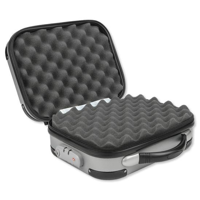 Bulldog Cases Double Molded TSA Pistol Case 11.5" x 11.5" x 5.5" ABS Polycarbonate Gray