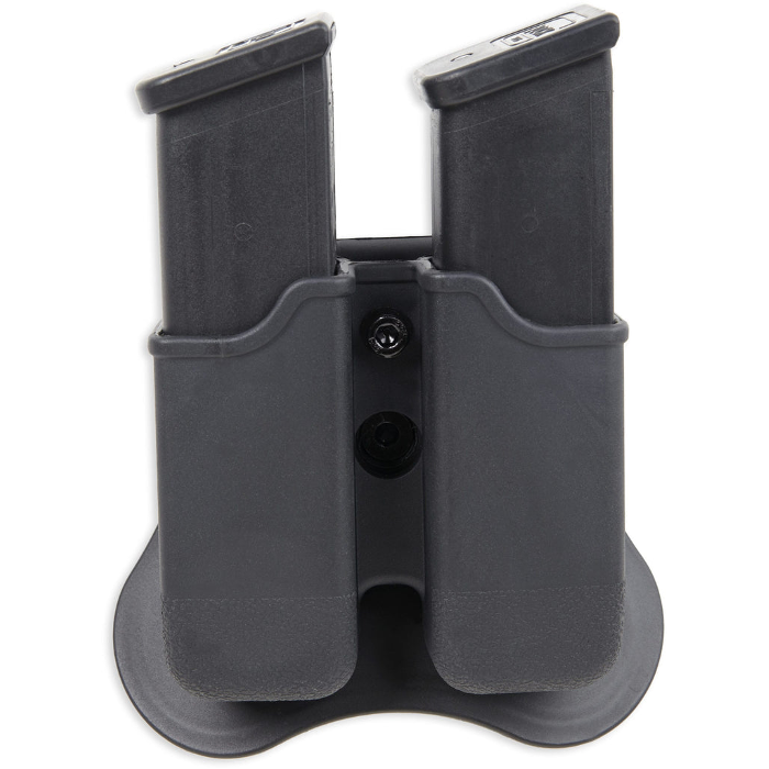 Bulldog Cases Dual Magazine Pouch Most 1911 Single Stack Magzines Polymer Black