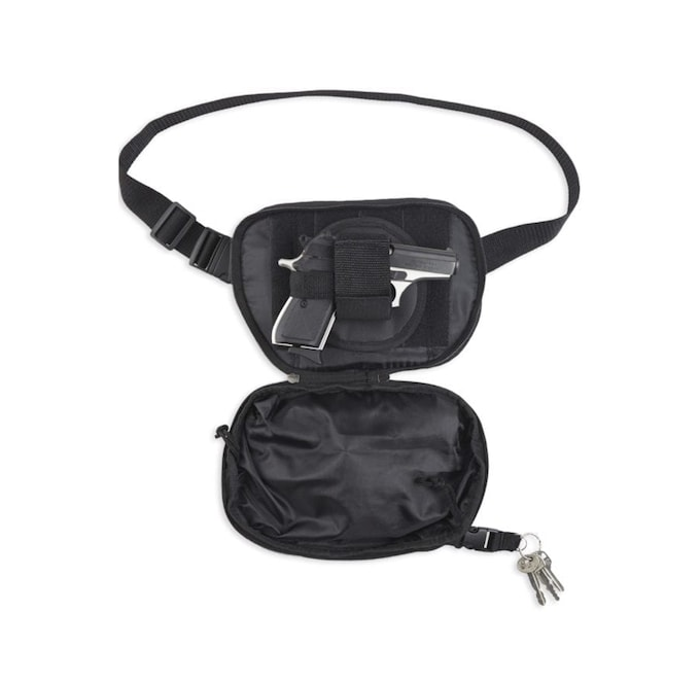 Bulldog Cases Fanny Pack Holster Ambidextrous Nylon Black Medium