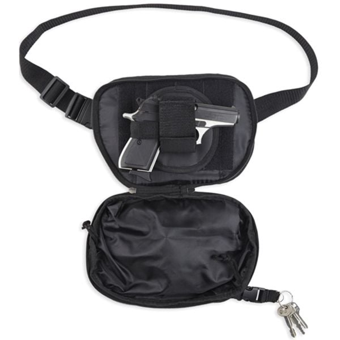 Bulldog Cases Fanny Pack Holster Ambidextrous Nylon Black Medium