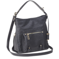 Bulldog Cases Hobo Anna  Purse with Holster Ambidextrous Most Small Pistols & Revolvers Leather Black Medium