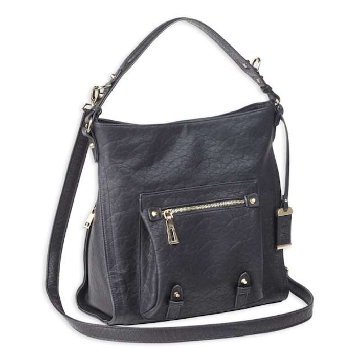Bulldog Cases Hobo Anna  Purse with Holster Ambidextrous Most Small Pistols & Revolvers Leather Black Medium