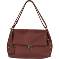 Bulldog Cases Hobo Crossbody Purse with Holster Ambidextrous Most Small Pistols & Revolvers Leather Rust Medium