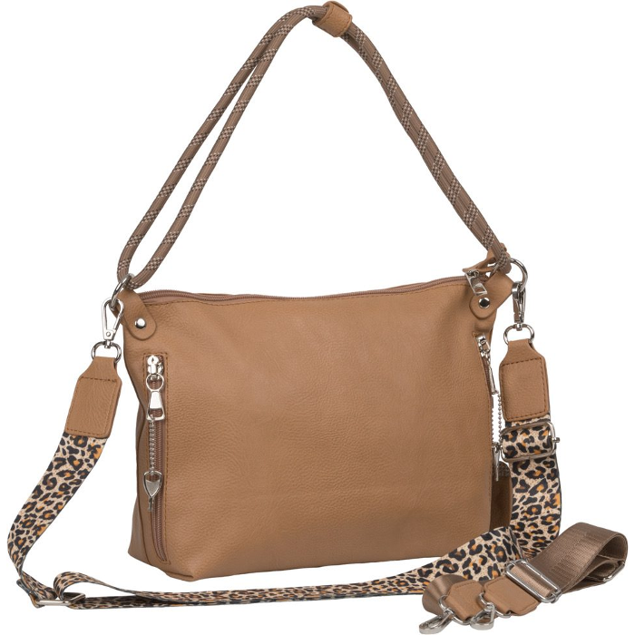 Bulldog Cases Hobo Crossbody Purse with Holster Ambidextrous Most Small Pistols & Revolvers Leather Stone Medium