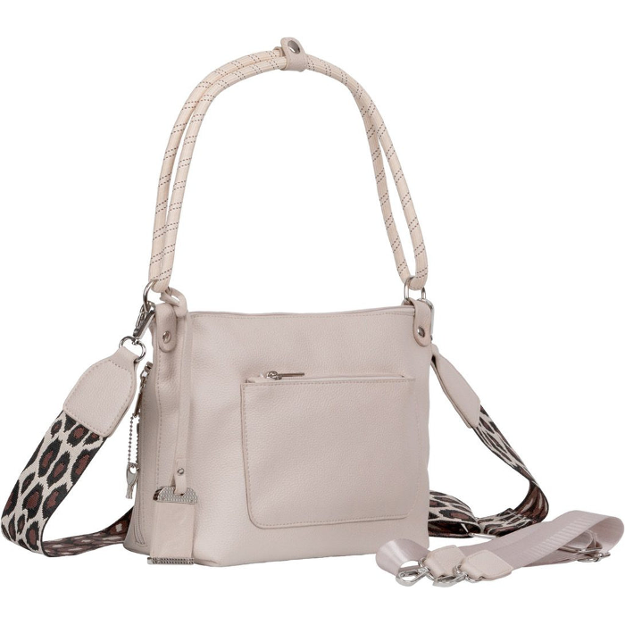 Bulldog Cases Hobo Crossbody Purse with Holster Ambidextrous Most Small Pistols & Revolvers Leather Stone Medium