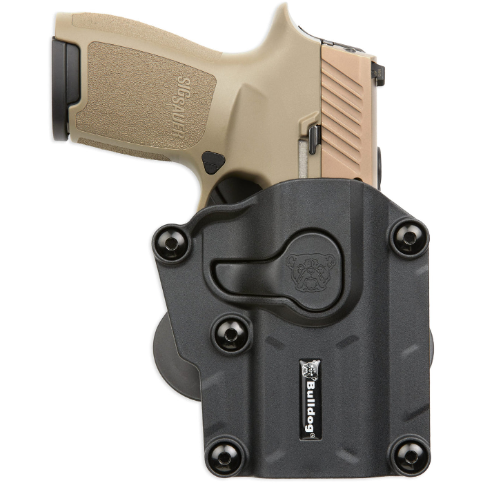 Bulldog Cases Max Paddle Universal Holster Right Hand Most Semi-Auto Sub Compact & Micro Pistols Polymer Black
