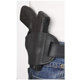 Bulldog Cases Molded Belt Slide Holster Right Hand Small J Frame Revolvers Leather Black Small