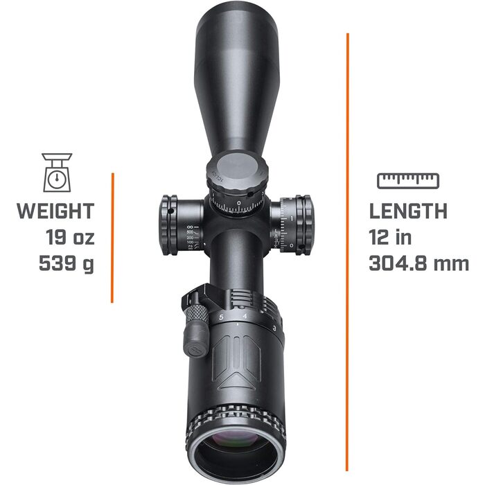 Bushnell AR Rifle Scope 1-4x24mm Drop Zone-223 BDC Reticle Black