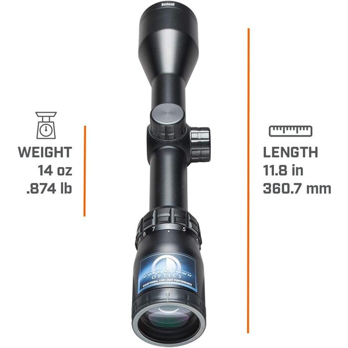 Bushnell Banner Rifle Scope 3-9X40mm Multi-X Reticle Black