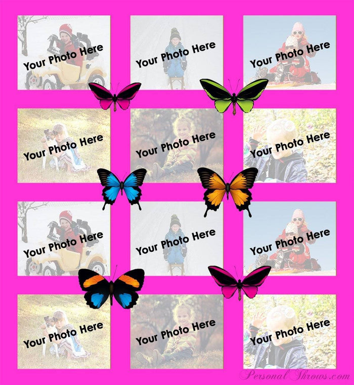 Butterfly Collage Throw