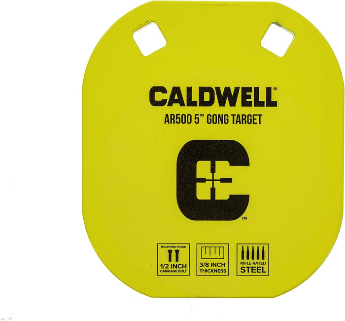 ‎Caldwell AR500 Gong Steel Target 5" 3/8" Thick