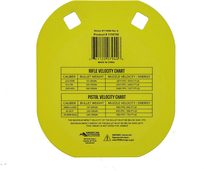 ‎Caldwell AR500 Gong Steel Target 5" 3/8" Thick