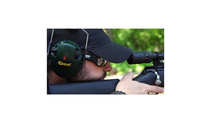 ‎Caldwell E-Max Low Profile Electronic Earmuffs (NRR 23dB) Green/Black