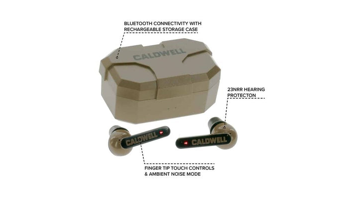 ‎Caldwell E-Max Shadows Bluetooth Electronic Ear Plugs (NRR 23dB) FDE