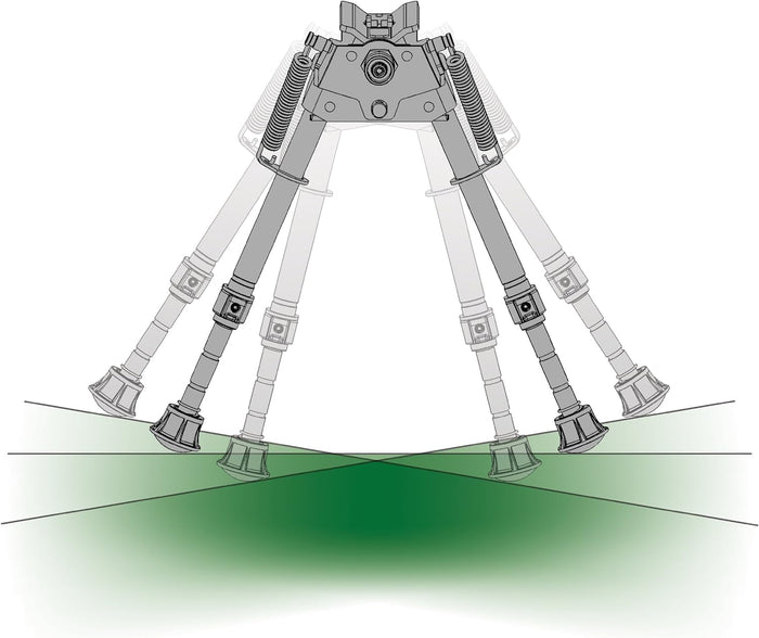‎Caldwell XLA Pivot Bipod 6"  - 9" ‎Aluminum Black