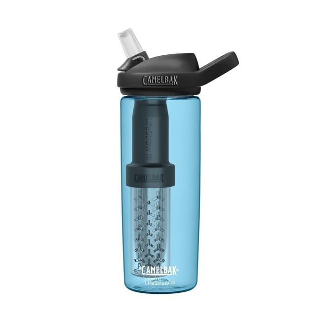 Camelbak eddy+ Filtered by LifeStraw Hydration Bottle 20oz Tritan® Renew True Blue