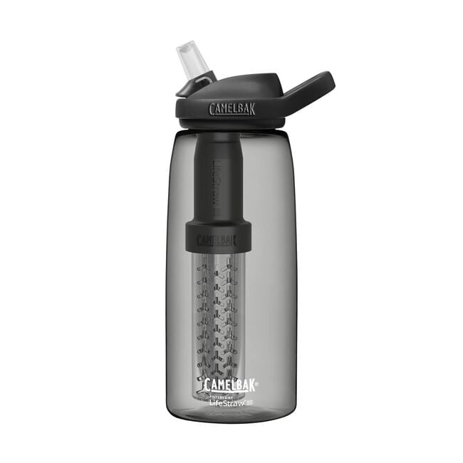 Camelbak eddy+ Filtered by LifeStraw Hydration Bottle 32oz Tritan® Renew Charcoal
