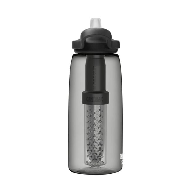 Camelbak eddy+ Filtered by LifeStraw Hydration Bottle 32oz Tritan® Renew Charcoal