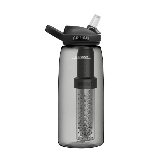 Camelbak eddy+ Filtered by LifeStraw Hydration Bottle 32oz Tritan® Renew Charcoal