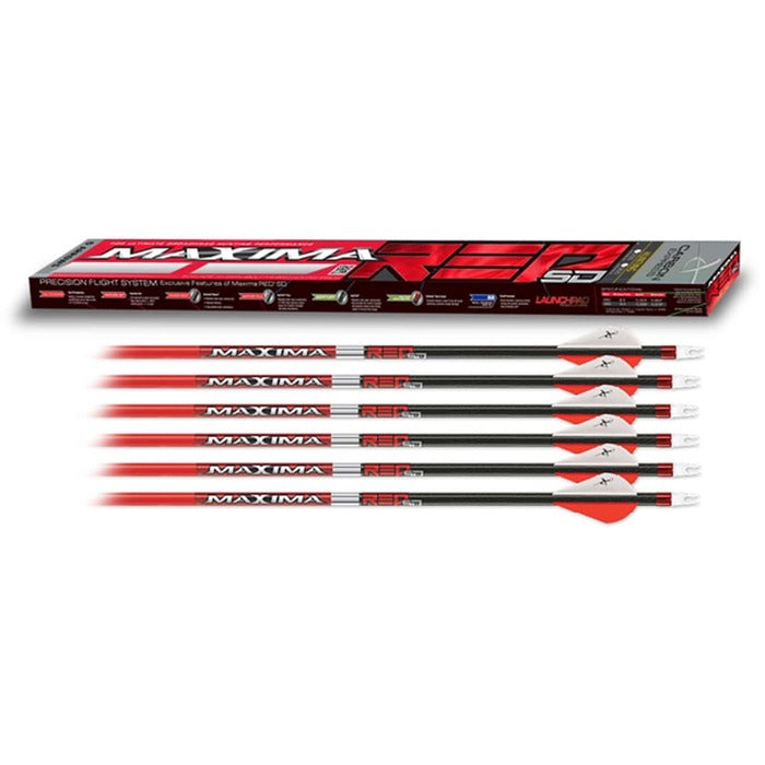 Carbon Express Maxima Red SD Carbon Arrows 350 Spine 32" Pack of 6