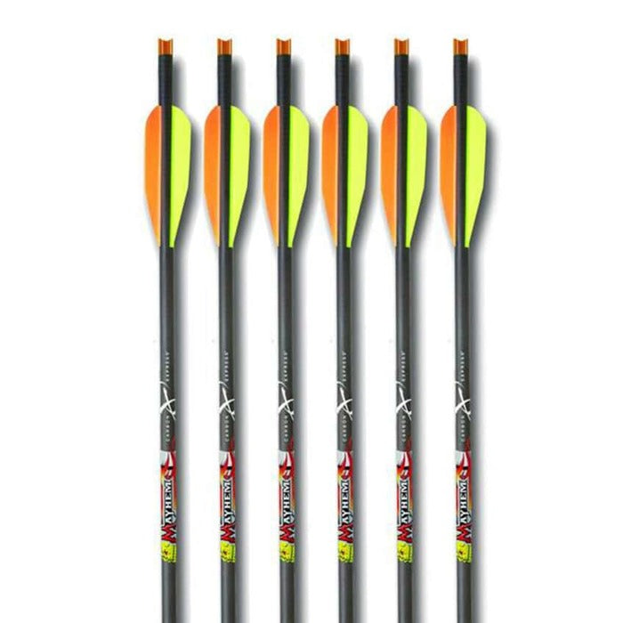Carbon Express Mayhem Carbon Crossbow Bolts 20" Pack of 6