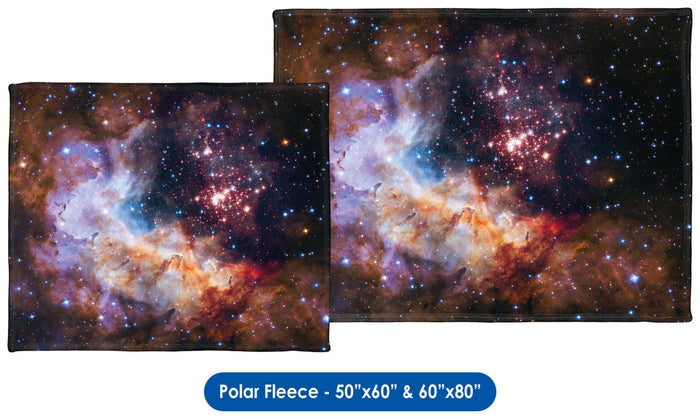 Celestial Fireworks, Hubble 25th Anniversary HD Space Photo - Throw Blanket / Tapestry Wall Hanging