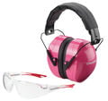 Champion Eyes & Ears Combo Earmuffs & Shooting Glasses (NRR 22dB) Black