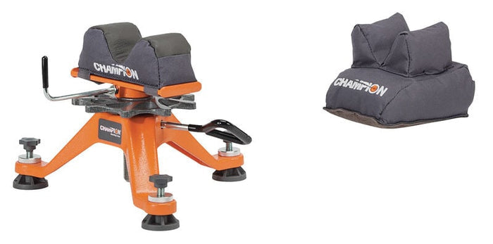 Champion Range and Target Tri-Stance Rest Steel Black/Orange