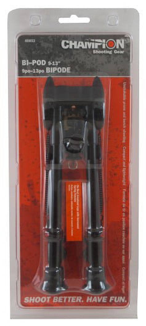 Champion Target Standard AdjustableBipod Bipod 9"  - 13" Black