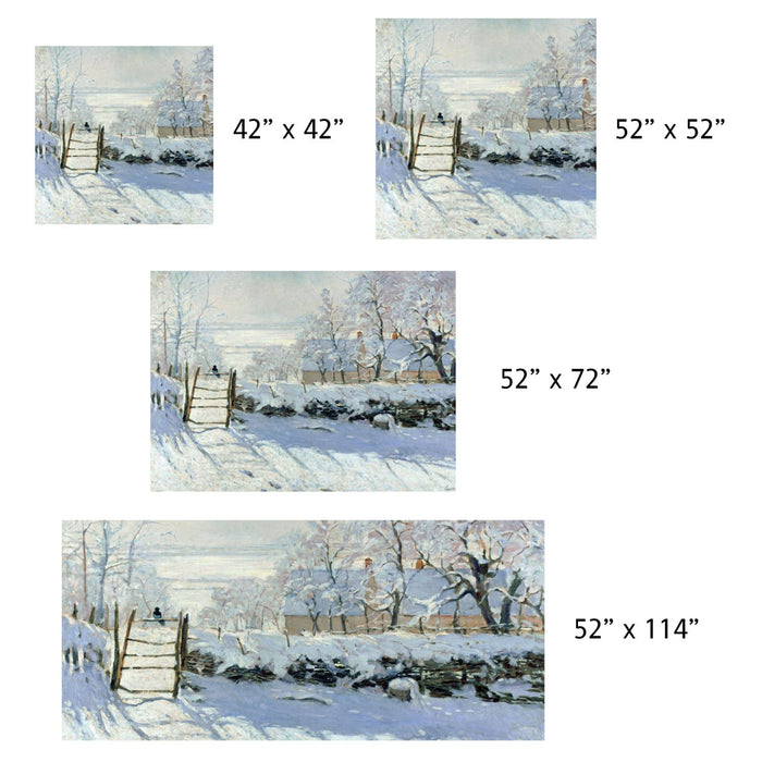 Claude Monet's "The Magpie", Linen Table Cloth