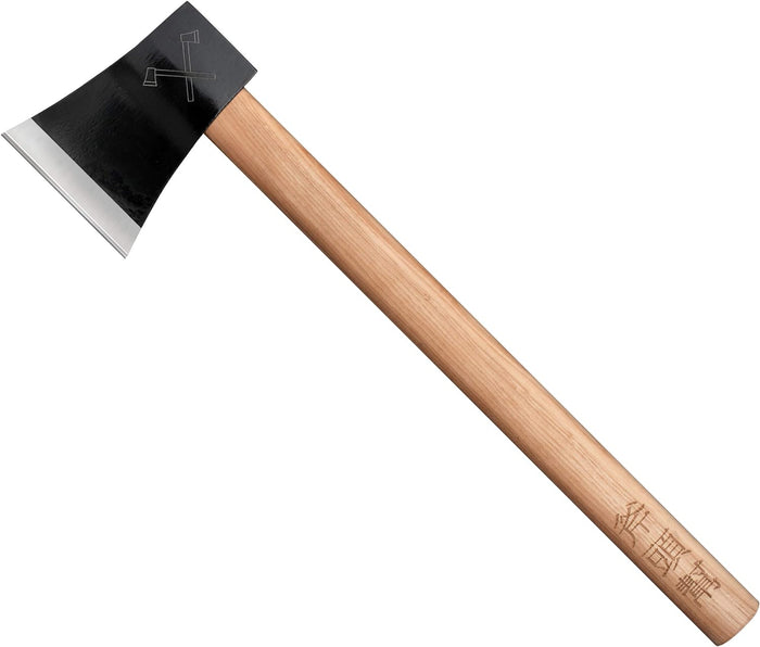 Cold Steel Axe Gang Hatchet 1055 Carbon Steel Blade American Hickory Handle Black/Natural Wood