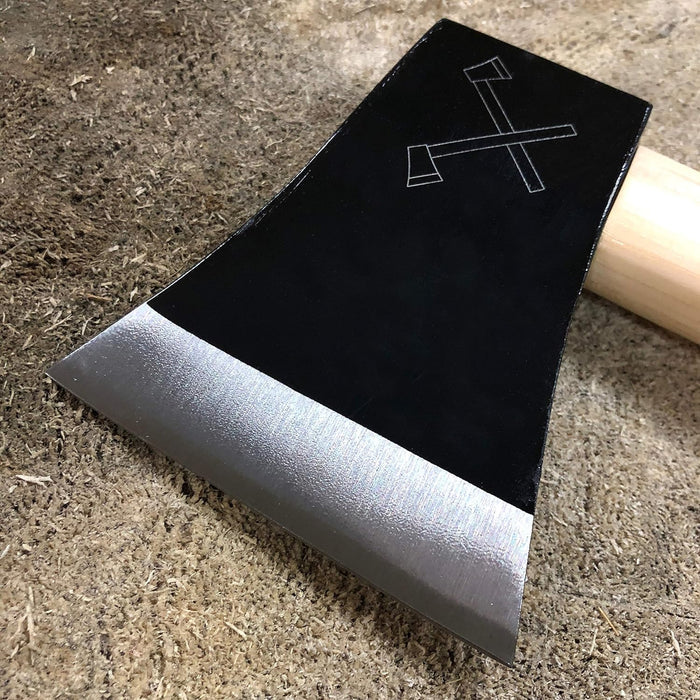 Cold Steel Axe Gang Hatchet 1055 Carbon Steel Blade American Hickory Handle Black/Natural Wood