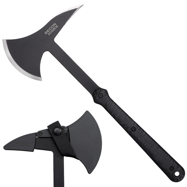 Cold Steel Demko Hawk Tomahawk 65Mn Steel Blade Nylon Handle Black