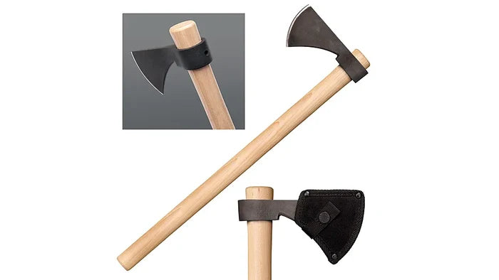 Cold Steel Frontier Tomahawk 1055 Carbon Steel Blade American Hickory Handle Black/Natural Wood