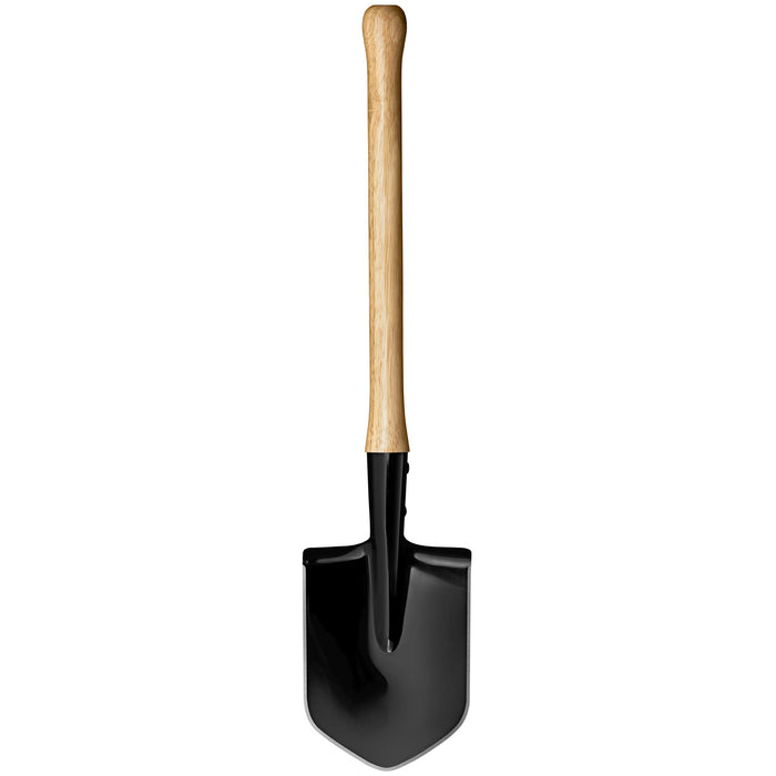 Cold Steel Spetsnaz Trench Shovel Medium Carbon Steel Blade Black Hickory Handle