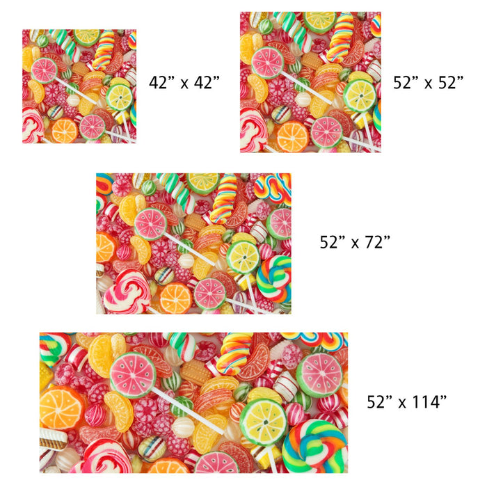Colorful Candy, Linen Table Cloth