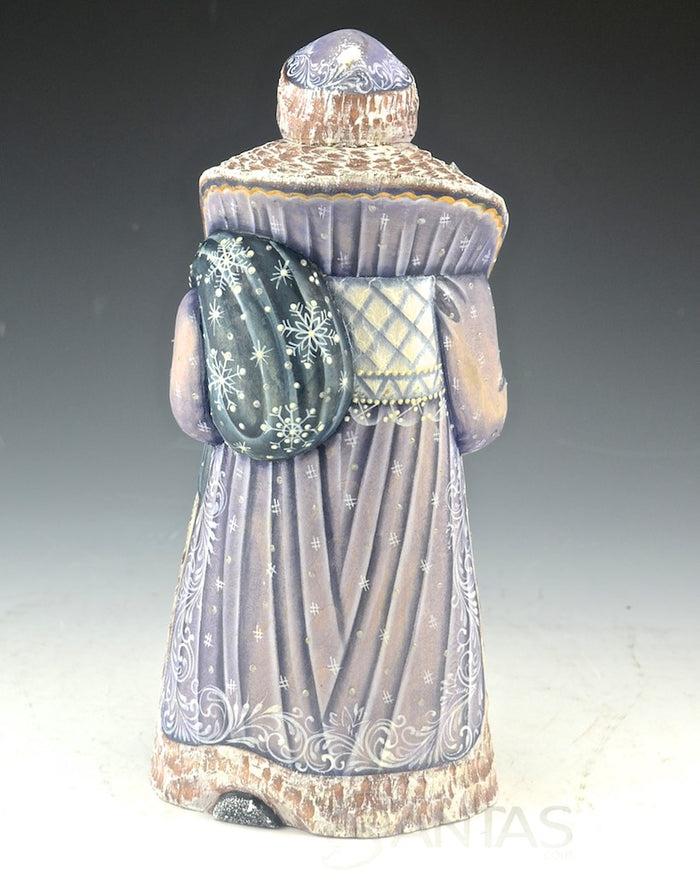 Dawn of Christmas Violet Toned Russian Santa Carving