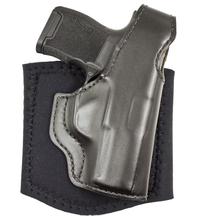 DeSantis Die Hard Ankle Holster Right Hand Sig P365, Sig P365 SAS Leather Black