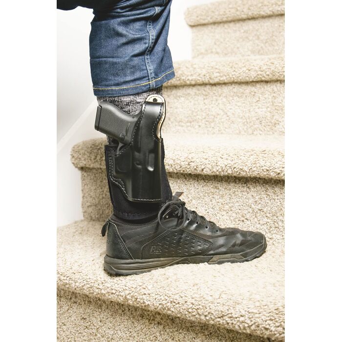 DeSantis Die Hard Ankle Holster Right Hand Sig P365, Sig P365 SAS Leather Black