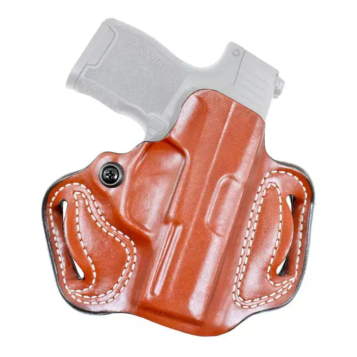 DeSantis Mini Slide Holster Right Hand Springfield Hellcat, Springfield Hellcat OSP Premium Saddle Leather Tan