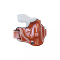 DeSantis Roscoe Cross Draw Cross Draw Holster Left Hand S&W J Frame 2" Premium Saddle Leather Tan