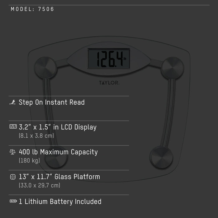 Digital Glass Chrome Bathroom Scale
