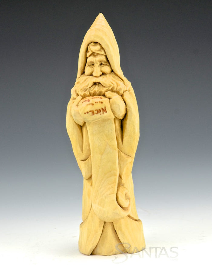 Ellis Olson 6 inch Natural Santa with Nice List