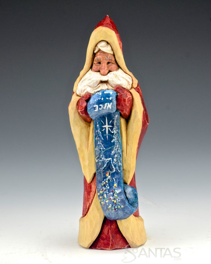 Ellis Olson 6 inch Santa with Detailed Nice List