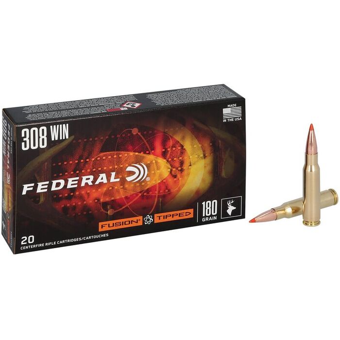 Federal Ammunition 308 Winchester 180 Grain Polymer Tipped 20 Count
