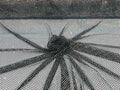 Fishnet Iridescent Rhinestones Fabric - Black - Spandex Fabric Fish Net with Crystal Stones by Yard
